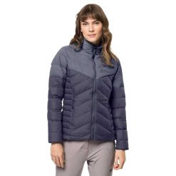 Damska Kurtka Puchowa Tundra. Niebieskie kurtki sportowe damskie Jack Wolfskin, m, bez wzorów, z materiału, bez ramiączek, z kapturem, trekkingowe. Za 636.99 zł.