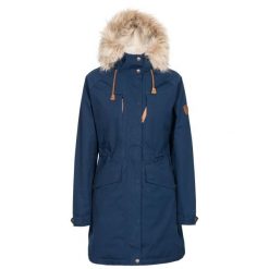 Trespass Faithful - kurtka damska navy. Niebieskie kurtki sportowe damskie Trespass, s, bez wzorów, z bawełny, bez ramiączek, bez kaptura, trekkingowe. Za 376.35 zł.