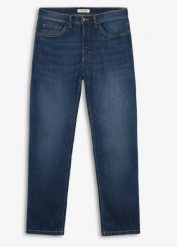 Lekkie jeansy regular fit, straight fit. Niebieskie jeansy męskie bonprix, z jeansu. Za 129.99 zł.