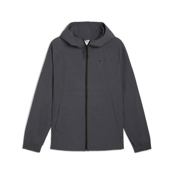 Kurtka z dresu Puma Woven. Szare kurtki męskie Puma, xl, bez wzorów, z dresówki, eleganckie, z kapturem. Za 321.35 zł.