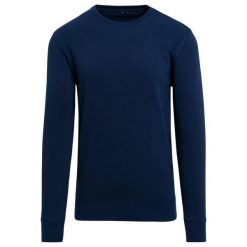 Bluza Rozpinana Dla Dorosłych Unisex Light Crew Neck. Niebieskie bluzy męskie BUILD YOUR BRAND, m, bez wzorów, bez ramiączek, bez kaptura. Za 120.99 zł.
