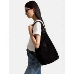 Torebka Polo Ralph Lauren. Czarne shopperki damskie Polo Ralph Lauren, bez wzorów, bez dodatków. Za 3,499.00 zł.