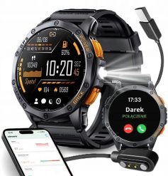 Smartwatch VESS K67 Czarny. Czarne zegarki smartwatch VESS, bez wzorów. Za 219.90 zł.