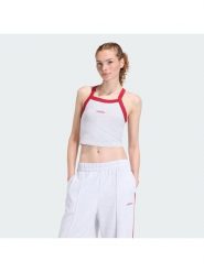Adidas Top 158661 Szary Slim Fit. Szare topy damskie Adidas, s, bez wzorów, z bawełny, bez kołnierzyka, bez ramiączek. Za 108.99 zł.