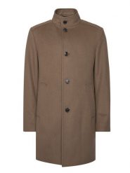 JOOP! Płaszcz wełniany 17 JC-21Maron 30044311 Khaki Regular Fit. Brązowe płaszcze męskie JOOP!, na zimę, m, bez wzorów, z wełny, bez kołnierzyka, bez kaptura. Za 1,999.00 zł.