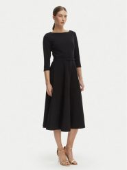 Rinascimento Sukienka koktajlowa CFC0127892003 Czarny Regular Fit. Czarne sukienki damskie Rinascimento, m, bez wzorów, z syntetyku, wizytowe, bez kołnierzyka, bez ramiączek. Za 699.99 zł.