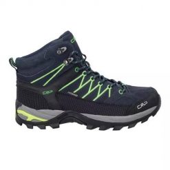Buty trekkingowe męskie CMP Rigel Mid Trekking. Czarne buty zimowe męskie CMP, bez wzorów, z materiału, za kostkę, bez obcasa, bez zapięcia. Za 399.99 zł.