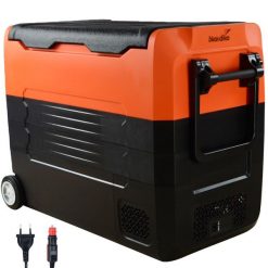 Lodówka kempingowa 55 L, od +10° do -20°C, 12 V lub zasilacz sieciowy. Brązowe piżamy męskie SKANDIKA, l, bez wzorów, bez kołnierzyka, bez ramiączek, długie. Za 1,699.00 zł.