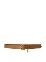 LAUREN RALPH LAUREN Pasek 412802952058 Brązowy jasny. Brązowe paski damskie Lauren Ralph Lauren, bez wzorów, ze skóry. Za 329.99 zł.