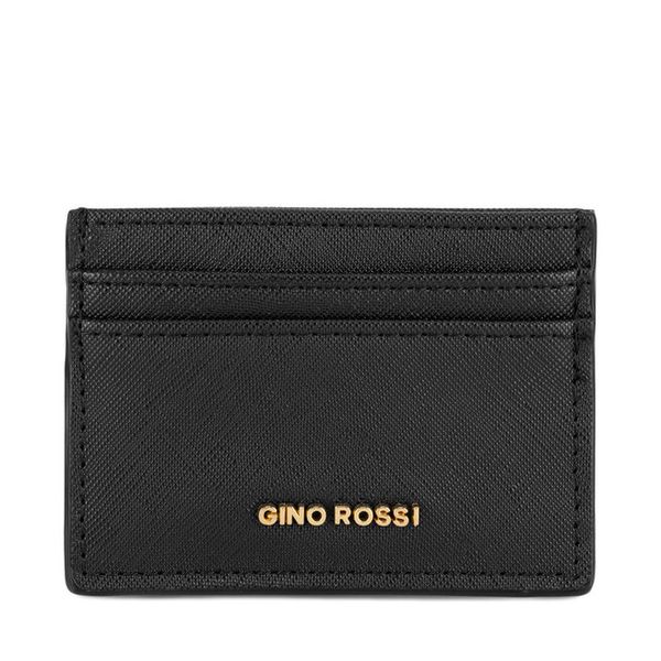 Etui na karty kredytowe GINO ROSSI. Czarne portfele damskie Gino Rossi. Za 39.99 zł.