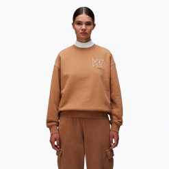Bluza damska Napapijri B-Rhin C. Brązowe bluzy damskie Napapijri, bez wzorów, bez ramiączek, bez kaptura. Za 309.99 zł.