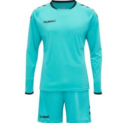 Strój bramkarski męski Hummel hml CORE. Niebieskie bluzy męskie Hummel, m, bez wzorów, sportowe, bez ramiączek, bez kaptura. Za 204.50 zł.