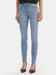 Guess Jeans Jeansy W5YA92 D7043 Niebieski Slim Fit. Niebieskie jeansy damskie Guess Jeans, z aplikacjami, z jeansu. Za 299.99 zł.