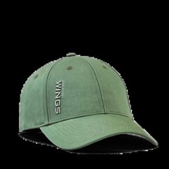 Czapka z daszkiem WINGS UNLEASH ARMY GREEN. Zielone czapki damskie Wings, bez wzorów, z bawełny, eleganckie. Za 49.90 zł.