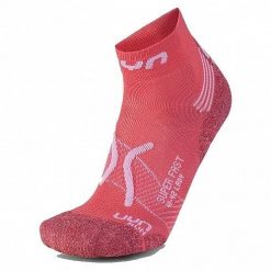 Skarpety do biegania damskie Uyn Run Super Fast Coral. Czerwone skarpetki damskie UYN, bez wzorów. Za 84.99 zł.