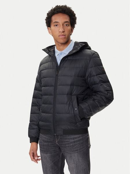 BOSS Kurtka przejściowa Odenis 50543616 Czarny Regular Fit. Czarne kurtki męskie Boss, m, bez wzorów, z syntetyku, bez kaptura. Za 709.99 zł.