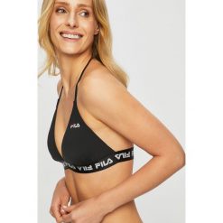 Fila - Biustonosz kąpielowy. Czarne bikini Fila, bez wzorów, z elastanu. W wyprzedaży za 79.90 zł.