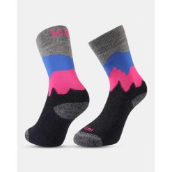 Uniseksowe skarpetki trekkingowe Kilpi NORS-U. Niebieskie skarpety męskie Kilpi, bez wzorów. Za 138.03 zł.