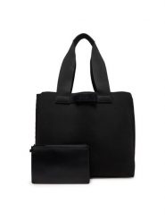 Calvin Klein Torba Ck Ease E/W Tote Knit K50K512892 Czarny. Czarne torby na ramię męskie Calvin Klein, z materiału, na ramię. Za 469.99 zł.