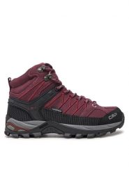 CMP Trekkingi Rigel Mid Wmn Trekking Shoes Wp 3Q12946 Bordowy. Czerwone obuwie trekkingowe damskie CMP, ze skóry, bez zapięcia. Za 329.99 zł.
