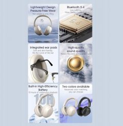 Bezprzewodowe słuchawki nauszne Dudao X22 Max Bluetooth 5.4 ANC czarne. Czarne słuchawki nauszne Dudao. Za 57.76 zł.