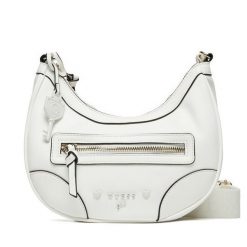 Torebka Guess. Białe listonoszki damskie Guess, z aplikacjami, bez dodatków. Za 179.99 zł.