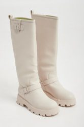 Kozaki damskie TWINSET ACTITUDE. Kozaki damskie Twinset Milano, bez wzorów, bez obcasa, bez zapięcia. W wyprzedaży za 843.57 zł.