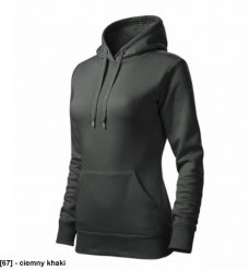 Cape Free - ADLER - Cape Free - Bluza damska, 320 g/m2, 65 % bawełna, 35 % poliester - ciemny khaki L. Brązowe bluzy damskie MALFINI, l, bez wzorów, z bawełny, bez ramiączek, bez kaptura. Za 144.49 zł.