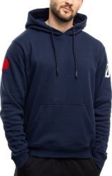 Bluza męska Ozoshi Jukon granatowa OZ93893 L. Bluzy męskie Ozoshi, l, bez wzorów, bez ramiączek, bez kaptura. Za 180.02 zł.