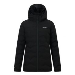 Damska kurtka z kapturem Regatta Deyla. Czarne kurtki sportowe damskie Regatta, m, bez wzorów, z poliamidu, bez ramiączek, z kapturem, trekkingowe. Za 368.00 zł.