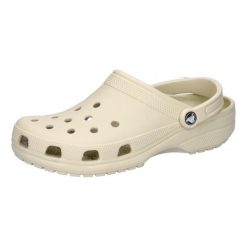 Klapki dla dorosłych Crocs Classic. Brązowe klapki damskie Crocs, bez wzorów, z materiału, sportowe, bez obcasa, bez zapięcia. Za 266.00 zł.