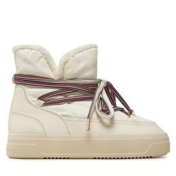 Śniegowce Tommy Hilfiger. Brązowe śniegowce damskie Tommy Hilfiger, bez zapięcia. Za 419.99 zł.