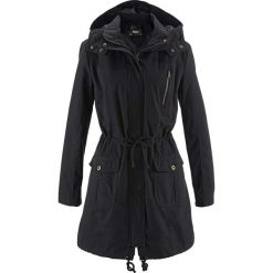 Parka przejściowa bonprix czarny. Czarne kurtki damskie bonprix, bez wzorów, bez kaptura. Za 189.99 zł.