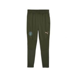 Męskie spodnie treningowe Manchester City PUMA Myrtle Bold Blue Green. Niebieskie spodnie sportowe męskie Puma, m, bez wzorów, z dresówki, do piłki nożnej. W wyprzedaży za 207.50 zł.