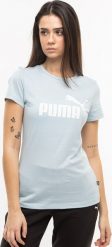 Puma Koszulka damska Puma ESS Logo Tee błękitna 586775 25 S. Niebieskie bluzki damskie Puma, s, bez wzorów, bez kołnierzyka, bez ramiączek. Za 82.99 zł.