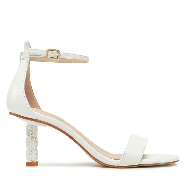 Sandały Liu Jo. Białe sandały damskie Liu Jo, bez wzorów, bez obcasa, na szpilce, bez zapięcia. Za 509.99 zł.