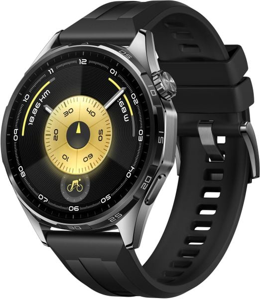 Smartwatch Huawei Watch GT6 46mm Active Czarny (Atum-B19F). Czarne zegarki smartwatch Huawei, bez wzorów. Za 991.74 zł.