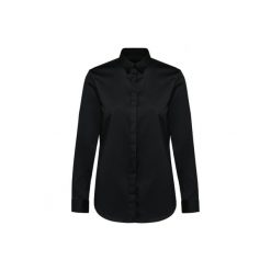 Damska koszula z długim rękawem z twillu Kariban Premium. Czarne koszule damskie KARIBAN, bez wzorów, z tkaniny, bez kołnierzyka, bez ramiączek. Za 341.00 zł.