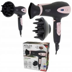 Suszarka Do Włosów Z Dyfuzorem Jonizacją 2400W Wielofunkcyjna Zimny Nawiew. Suszarki do włosów Adler. Za 99.99 zł.
