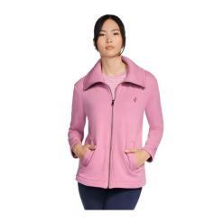 Bluza damska Skechers różowa GOSNUGGLE TUNIC FZ JACKET JA214-ROS. Czerwone bluzy damskie Skechers, bez wzorów, bez ramiączek, bez kaptura. Za 229.99 zł.
