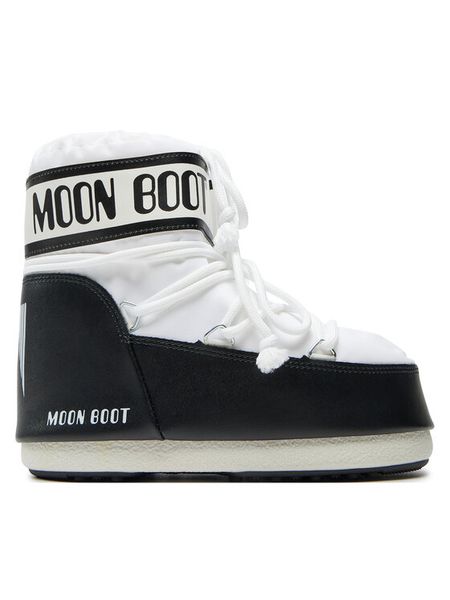 Moon Boot Śniegowce 80D1409340 Biały. Białe buty zimowe męskie Moon Boot, bez wzorów, ze skóry, bez obcasa, bez zapięcia. Za 759.99 zł.