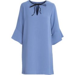 Niebieska Sukienka Specified. Niebieskie sukienki damskie Born2be, l, bez wzorów, z tkaniny, bez kołnierzyka, bez ramiączek, mini. Za 49.99 zł.