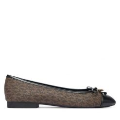 Baleriny MICHAEL Michael Kors. Brązowe balerinki damskie MICHAEL Michael Kors, bez wzorów, bez obcasa, bez zapięcia. Za 609.99 zł.