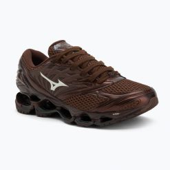 Buty męskie Mizuno Wave Prophecy LS. Brązowe buty zimowe męskie Mizuno, bez wzorów, bez obcasa, bez zapięcia. Za 639.99 zł.