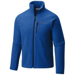 COLUMBIA bluza męska Fast Trek II Full Zip Fleece Azul Collegiat M. Niebieskie bluzy męskie Columbia, m, bez wzorów, z kapturem. W wyprzedaży za 169.00 zł.