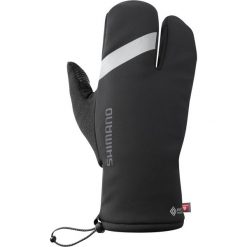 Rękawiczki kolarskie WINDSTOPPER Primaloft 2X2 Gloves. Czarne rękawiczki męskie Shimano, na zimę, bez wzorów. Za 294.80 zł.