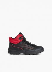 Buty trekkingowe. Czarne obuwie sportowe damskie bonprix, bez wzorów, bez zapięcia. Za 189.99 zł.