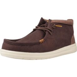 Buty HEY DUDE WALLY MID GRIPR VIN CLAS Brązowy. Brązowe buty zimowe męskie PRO BRANDS, bez wzorów, z tkaniny, bez obcasa, bez zapięcia. Za 325.99 zł.