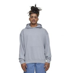 Lekka Męska Bluza Z Kapturem Frotte. Szare bluzy sportowe męskie Urban Classics, l, bez wzorów, z kapturem. Za 122.99 zł.