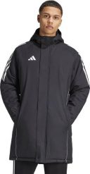 Kurtka męska adidas Tiro 24 Stadium Parka czarno-biała IJ7391 2XL. Białe kurtki męskie Adidas, m, bez wzorów, bez kaptura. Za 1,131.65 zł.